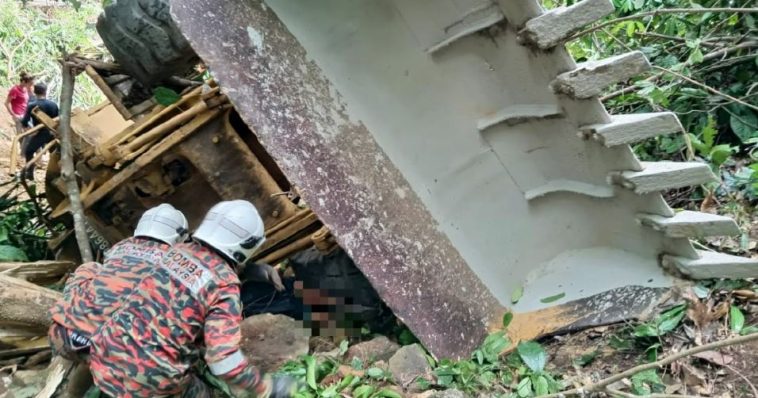Jentera jatuh gaung, pemandu terkorban akibat tersepit 1 tersepit