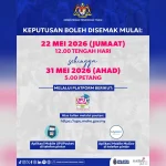 Keputusan UPU lepasan SPM diumumkan 22 Mei 9 TB RESULT UPU Kementerian Pendidikan Tinggi